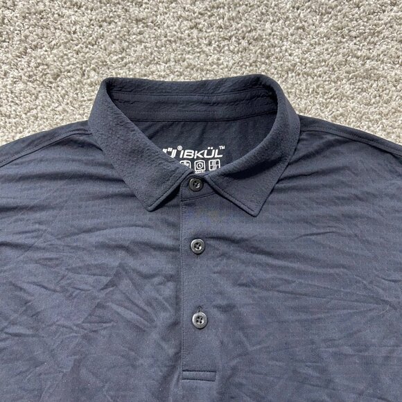Ibkul Mens Polo Shirt XL UPF 50+ Quick Dry Cool Fabric Short Sleeve Golf Shirt - Picture 2 of 9